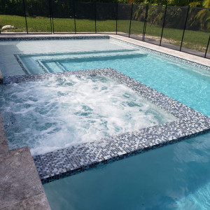 Palmetto Bay, FL New Construction 15'x30' Pool with Infinity Spa & Tanning Ledge Palmetto Bay, FL New Construction