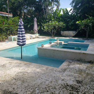 Coral Gables, FL New Construction Natural Coral Stone Patio Coral Gables FL New Construction