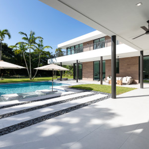 Pinecrest, FL New Pool Construction Outdoor Porcelain Tile Patio Pinecrest, FL New Pool