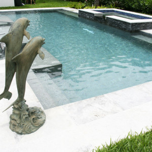 Pinecrest, FL New Pool Construction Blue Surf Pebble Sheen Finish Pinecrest, FL New Pool Construction