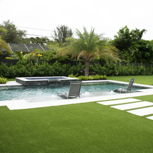 Pinecrest, FL New Pool Construction Tundra Travertine Pavers with Leather Finish Pinecrest, FL New Pool Construction