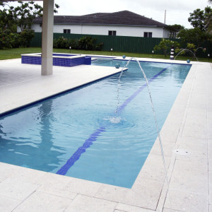 Cutler Bay, FL New Pool Construction 10"x60' Lap Pool with Spa & Tanning Ledge Cutler Bay, FL New Pool Construction